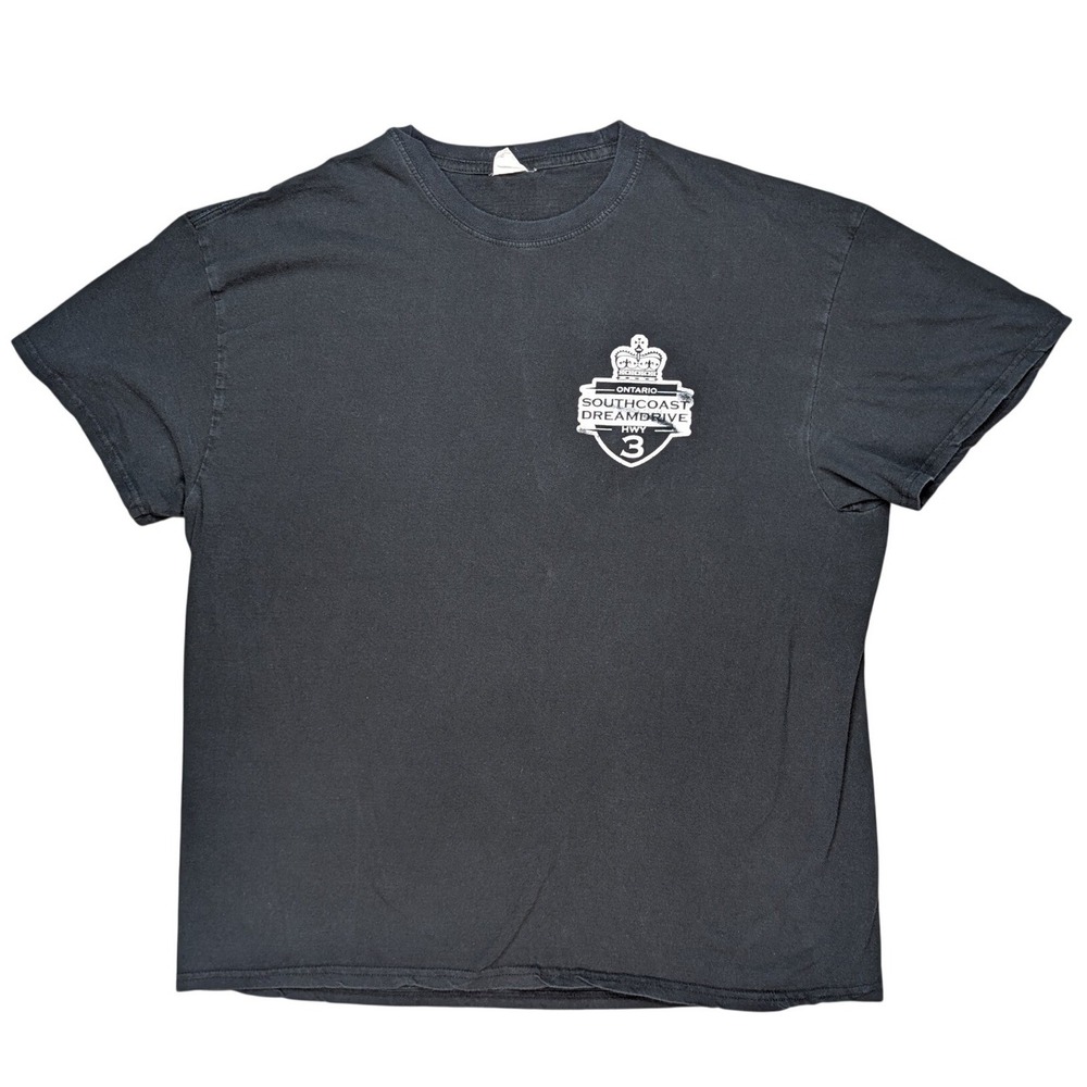 Ontario Southcoast‎ Dream Drive HWY 3 XL Black Short Sleeve T Shirt Biker